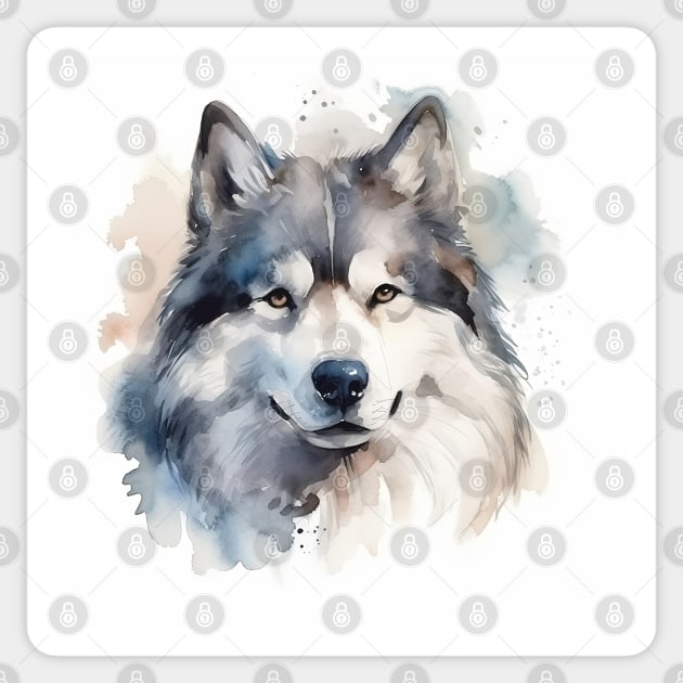 Alaskan Malamute Husky Dog Sticker by Danielleroyer